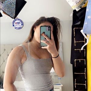 Gray American Eagle Top